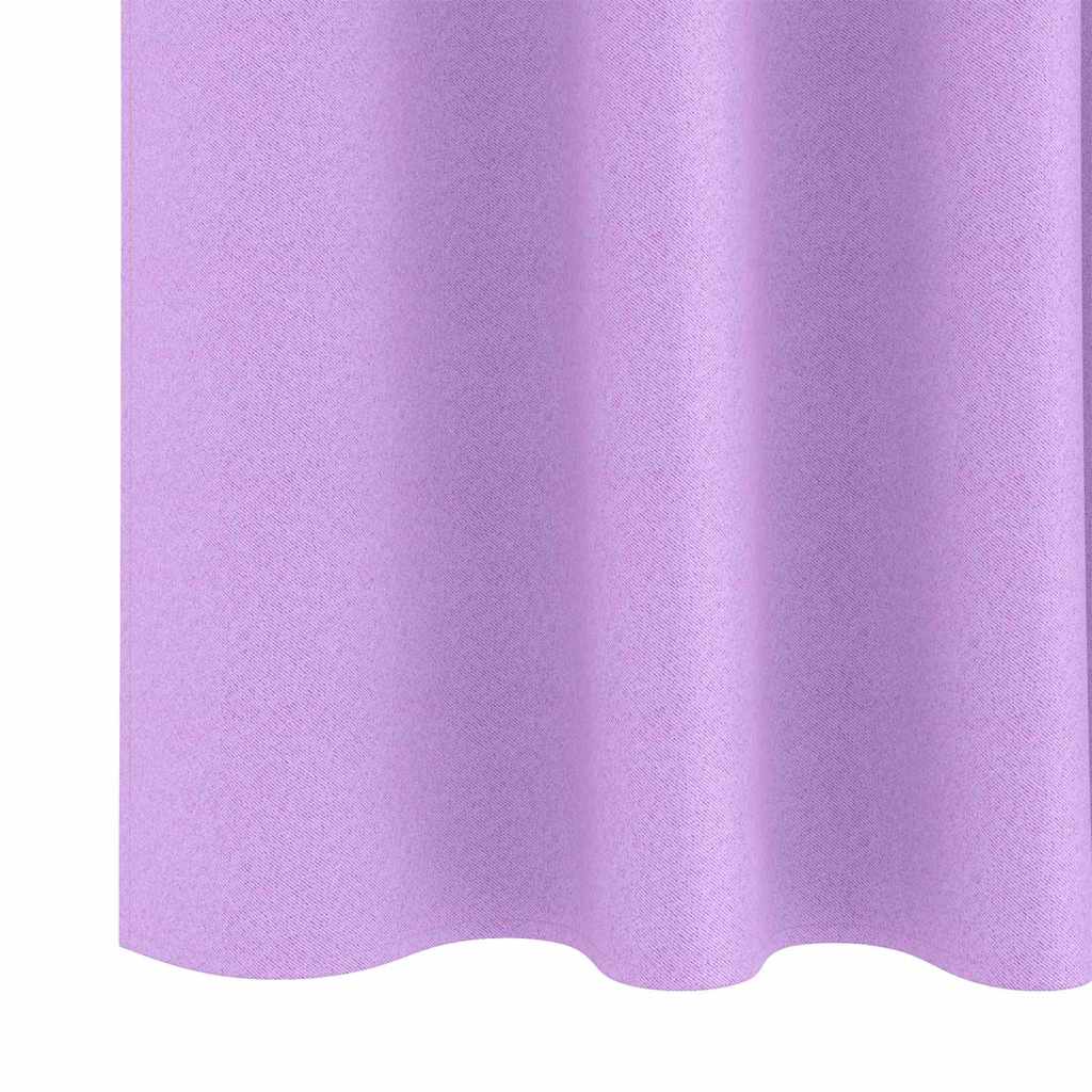 vidaXL Firany blackout z kółkami 2 pcs Fioletowy 225 x 140 cm