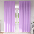 vidaXL Firany blackout z kółkami 2 pcs Fioletowy 225 x 140 cm