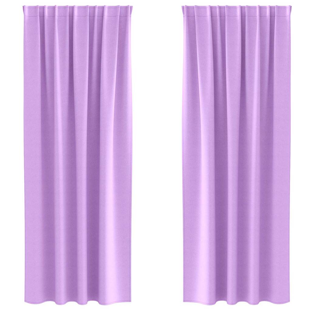vidaXL Firany blackout z kółkami 2 pcs Fioletowy 260 x 140 cm