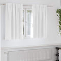 vidaXL Firany blackout z kółkami 2 pcs Jasna biel 140 x 140 cm