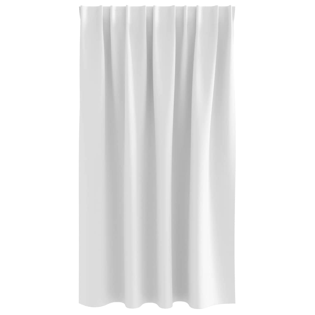 vidaXL Firany blackout z kółkami 2 pcs Jasna biel 140 x 140 cm