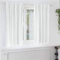 vidaXL Firany blackout z kółkami 2 pcs Jasna biel 175 x 140 cm