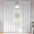 vidaXL Firany blackout z kółkami 2 pcs Czysta Biała 225 x 140 cm