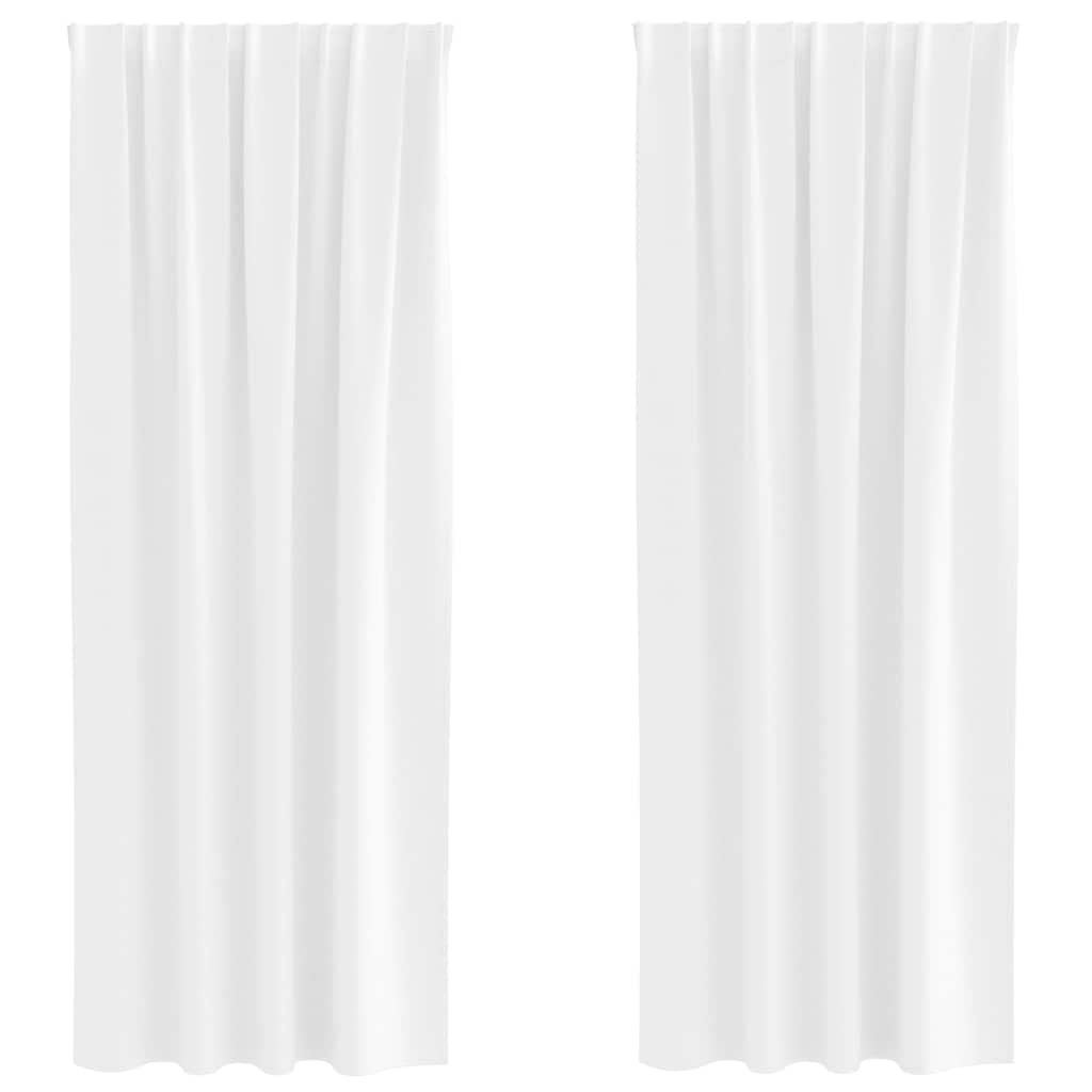 vidaXL Firany blackout z kółkami 2 pcs Czysta Biała 245 x 140 cm