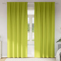 vidaXL Firany blackout z kółkami 2 pcs Zielony 260 x 140 cm Poliester