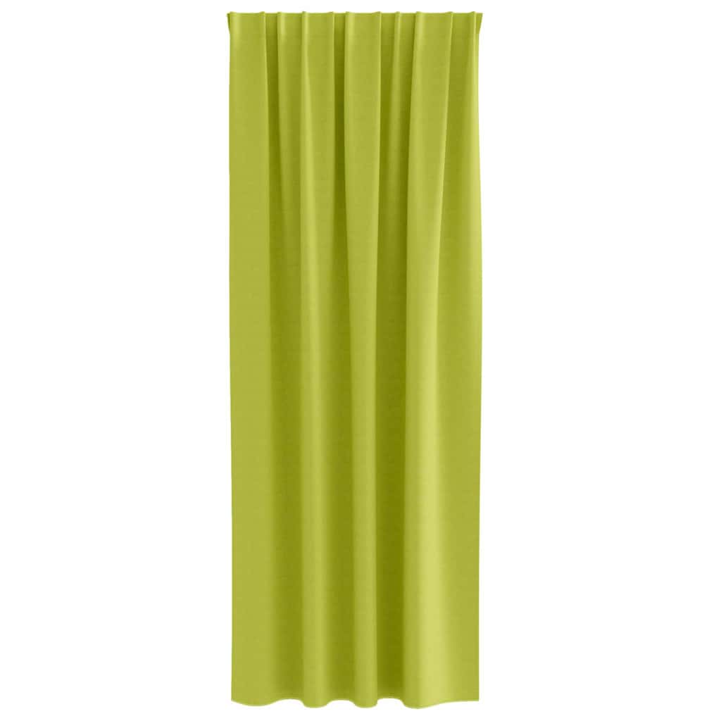 vidaXL Firany blackout z kółkami 2 pcs Zielony 260 x 140 cm Poliester