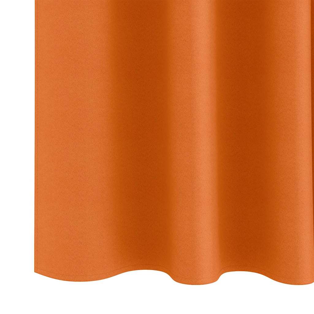 vidaXL Firany blackout z kółkami 2 pcs Jasnopomarańczowy 140 x 140 cm