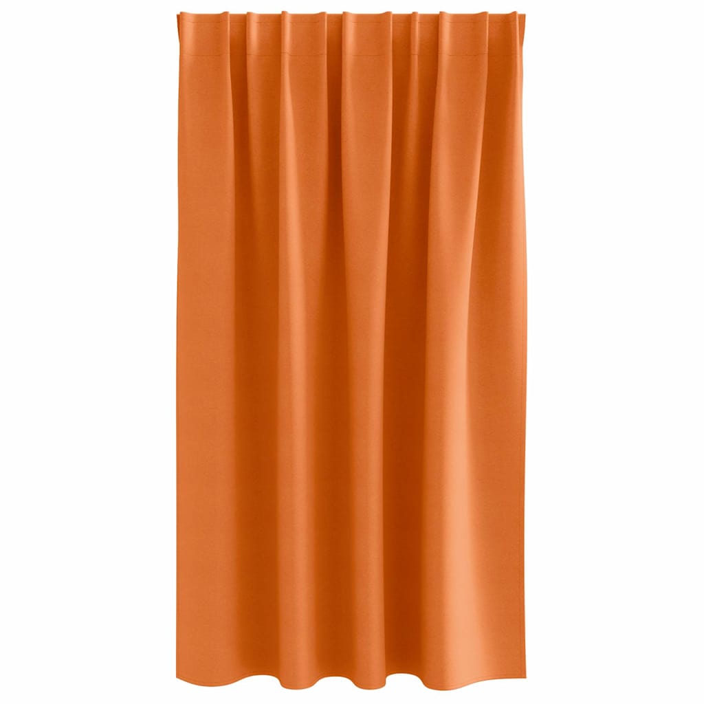 vidaXL Firany blackout z kółkami 2 pcs Jasnopomarańczowy 140 x 140 cm