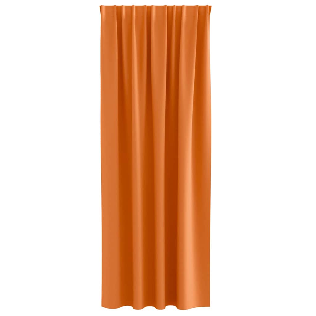 vidaXL Firany blackout z kółkami 2 pcs Jasnopomarańczowy 225 x 140 cm