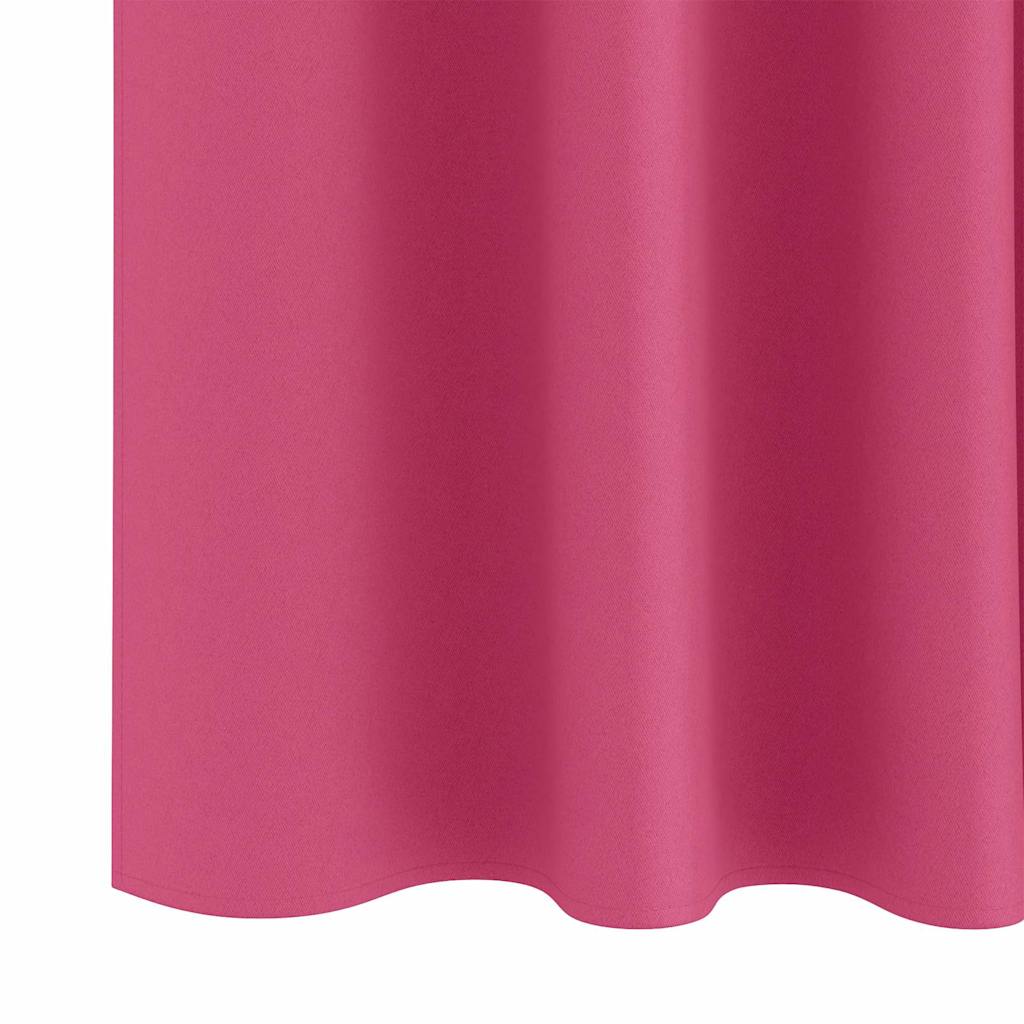 vidaXL Firany blackout z kółkami 2 pcs Jasnoróżowy 140 x 140 cm