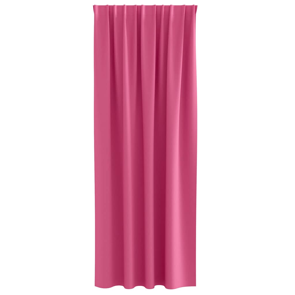 vidaXL Firany blackout z kółkami 2 pcs Jasnoróżowy 225 x 140 cm