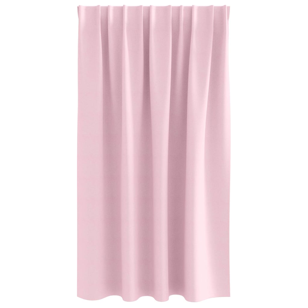 vidaXL Firany blackout z kółkami 2 pcs Dziecięcy róż 140 x 140 cm