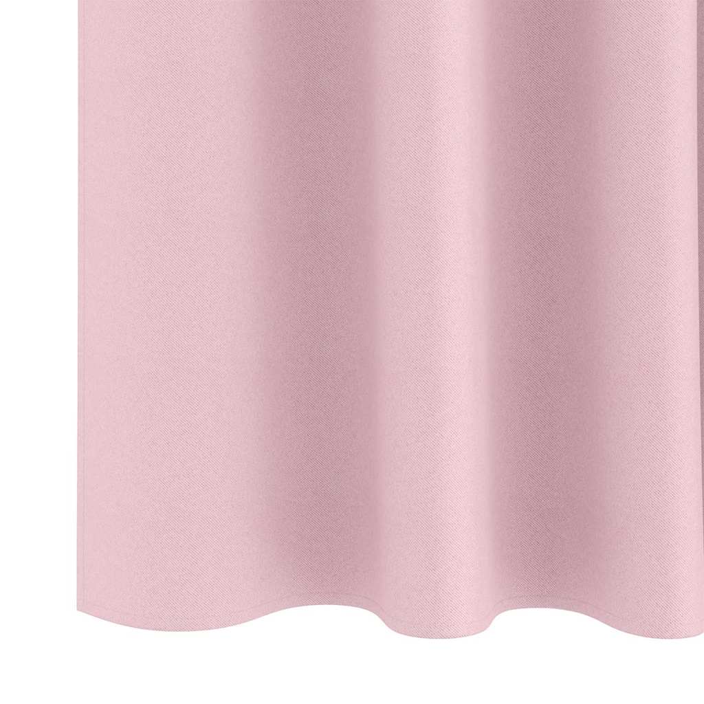 vidaXL Firany blackout z kółkami 2 pcs Dziecięcy róż 175 x 140 cm