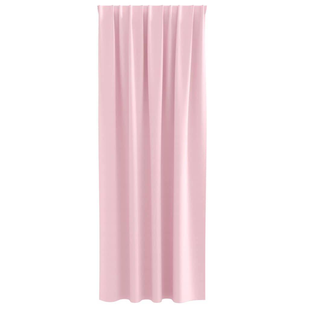 vidaXL Firany blackout z kółkami 2 pcs Dziecięcy róż 260 x 140 cm