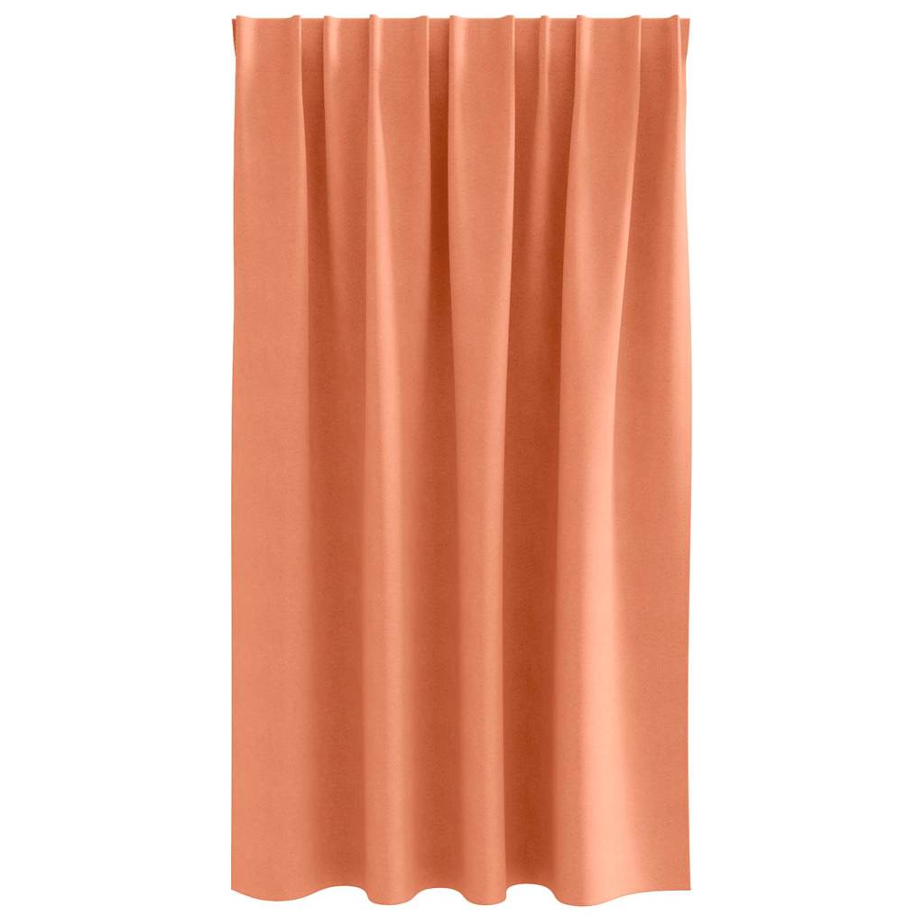 vidaXL Firany blackout z kółkami 2 pcs terakota 140 x 140 cm Poliester