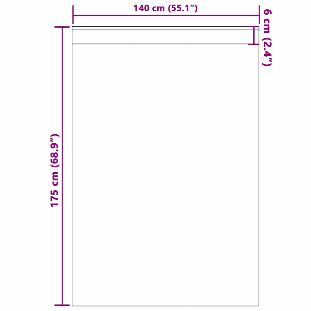 vidaXL Firany blackout z kółkami 2 pcs terakota 175 x 140 cm Poliester