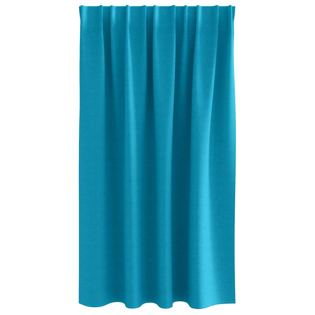 vidaXL Firany blackout z kółkami 2 pcs Turkusowy 140 x 140 cm