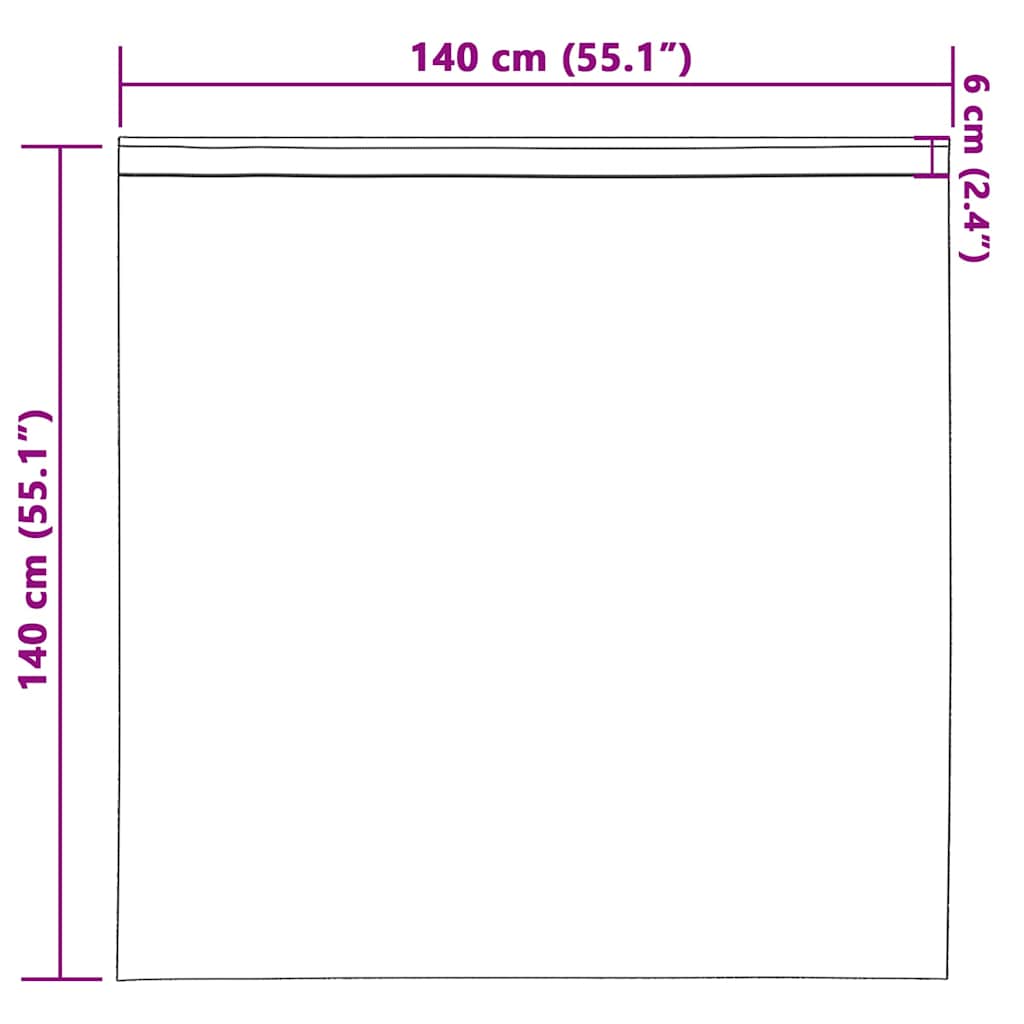 vidaXL Firany blackout z kółkami 2 pcs Turkusowy 140 x 140 cm