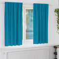 vidaXL Firany blackout z kółkami 2 pcs Turkusowy 175 x 140 cm