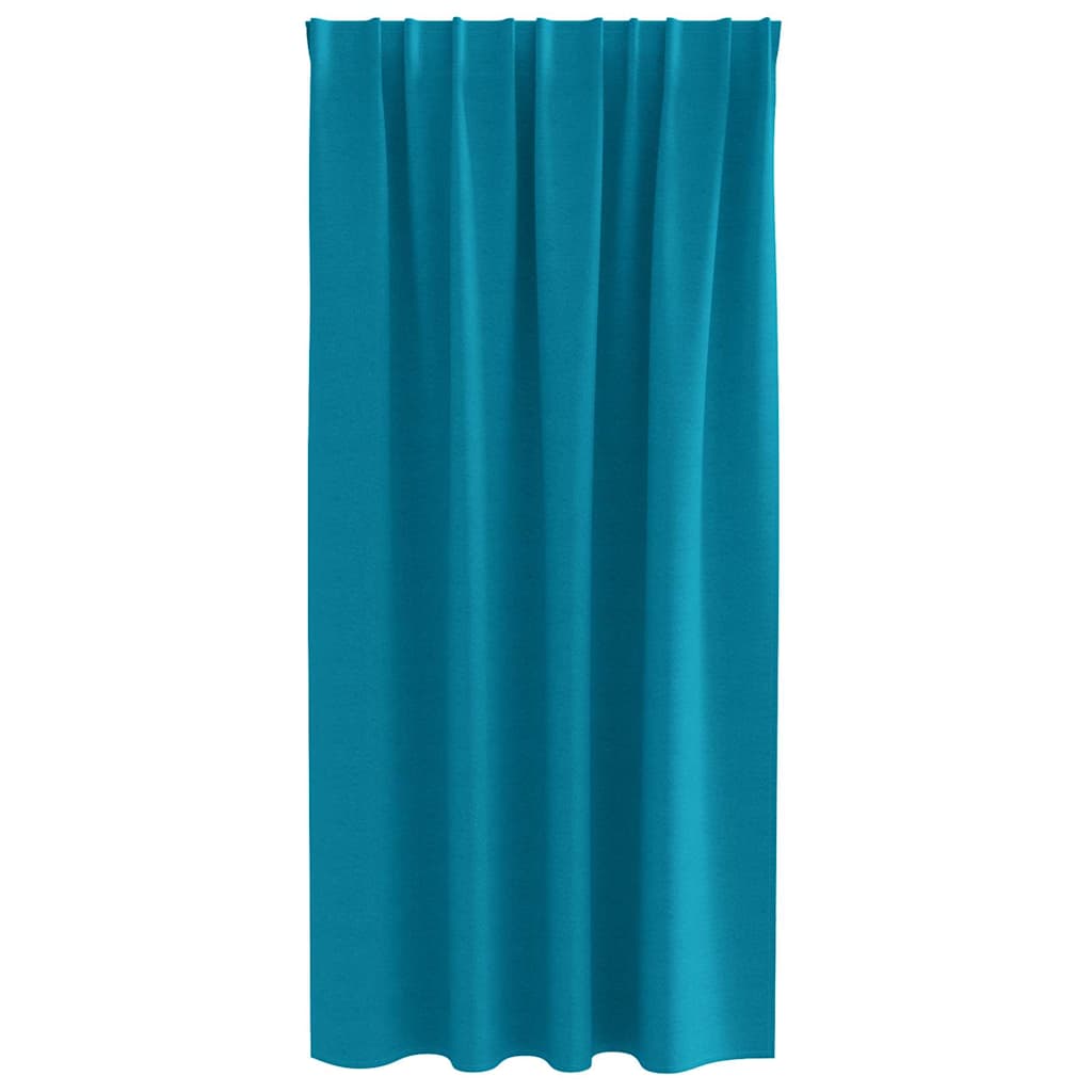vidaXL Firany blackout z kółkami 2 pcs Turkusowy 175 x 140 cm