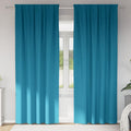 vidaXL Firany blackout z kółkami 2 pcs Turkusowy 245 x 140 cm