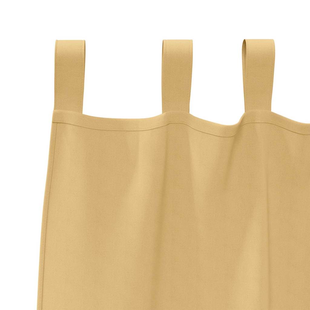 vidaXL Firany blackout z kółkami 2 pcs Beżowy 140 x 140 cm Poliester