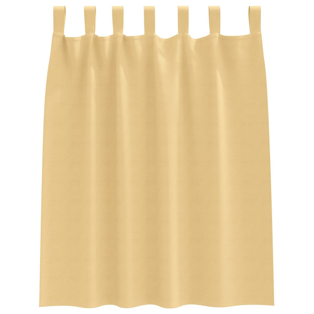 vidaXL Firany blackout z kółkami 2 pcs Beżowy 140 x 140 cm Poliester