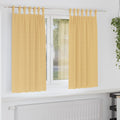 vidaXL Firany blackout z kółkami 2 pcs Beżowy 175 x 140 cm Poliester