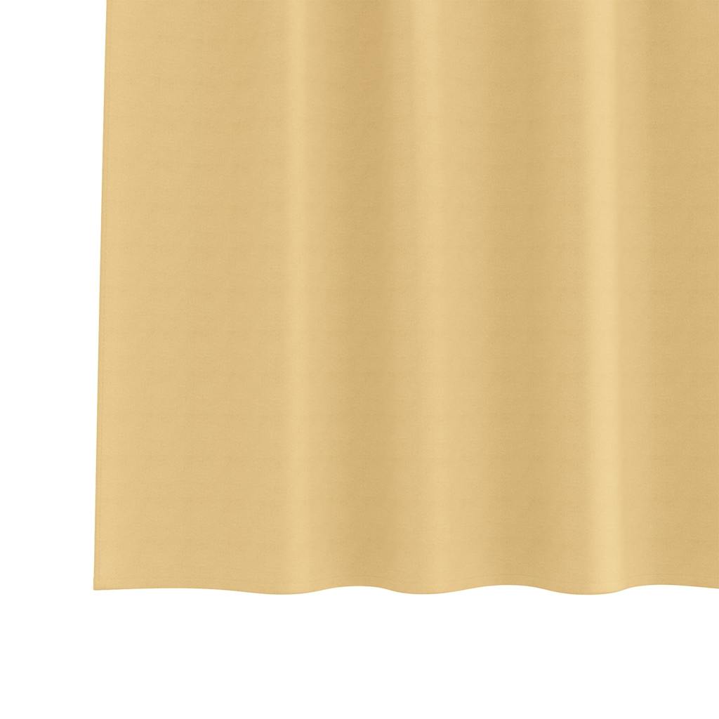 vidaXL Firany blackout z kółkami 2 pcs Beżowy 245 x 140 cm Poliester