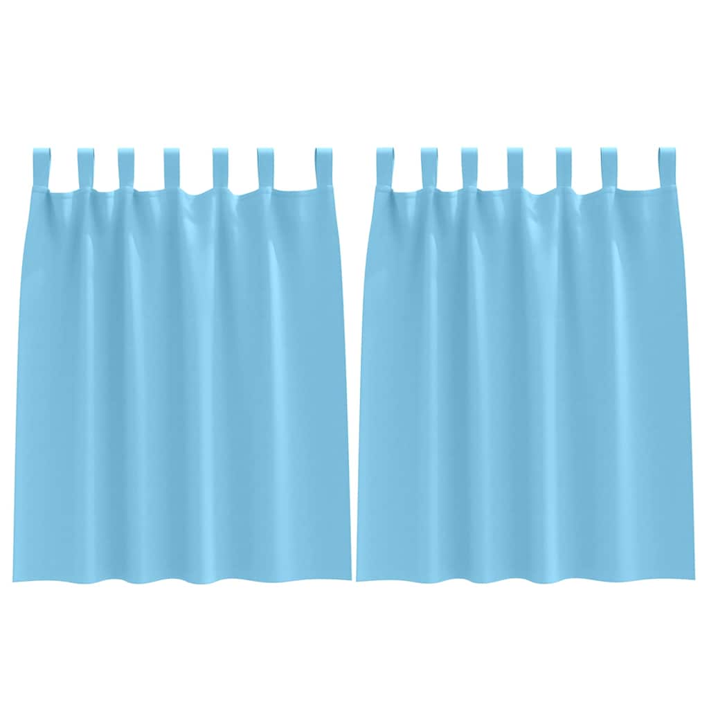 vidaXL Firany blackout z kółkami 2 pcs Jasnoniebieski 140 x 140 cm