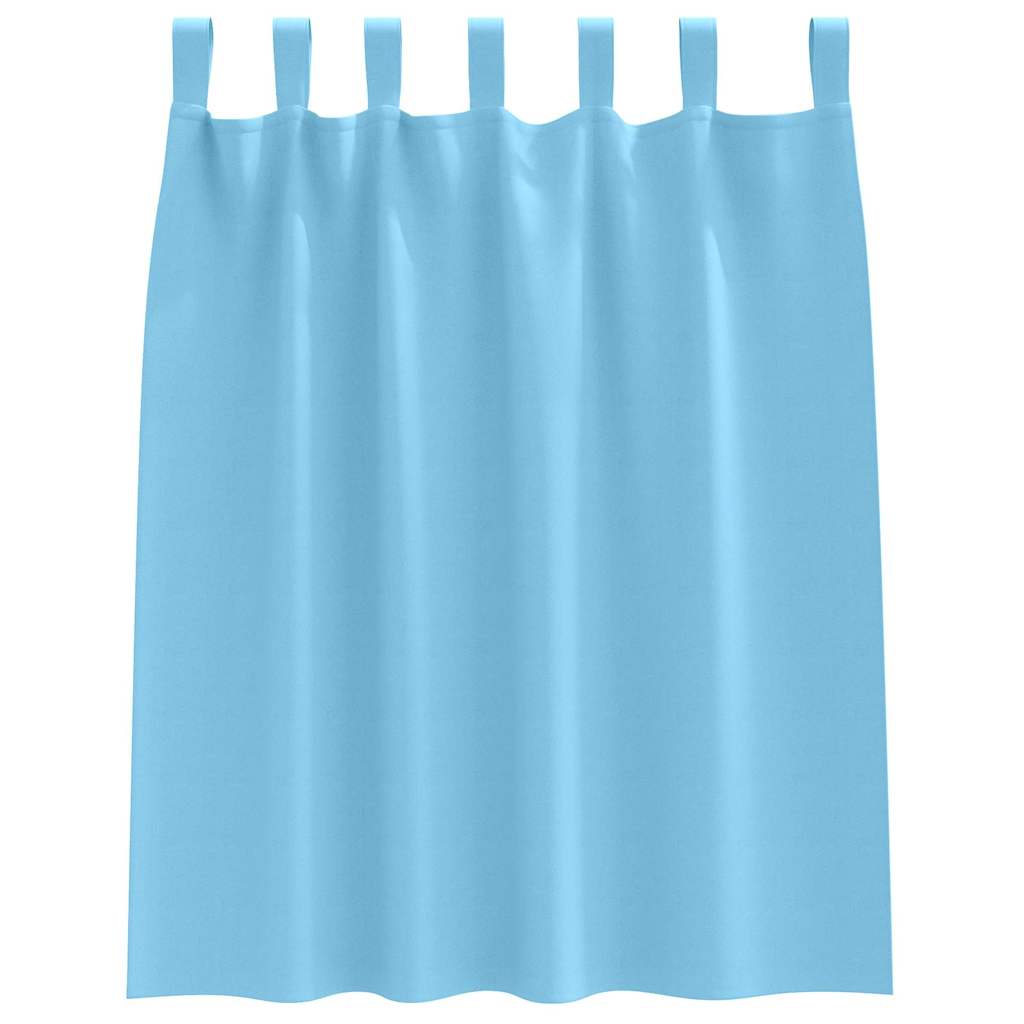 vidaXL Firany blackout z kółkami 2 pcs Jasnoniebieski 140 x 140 cm