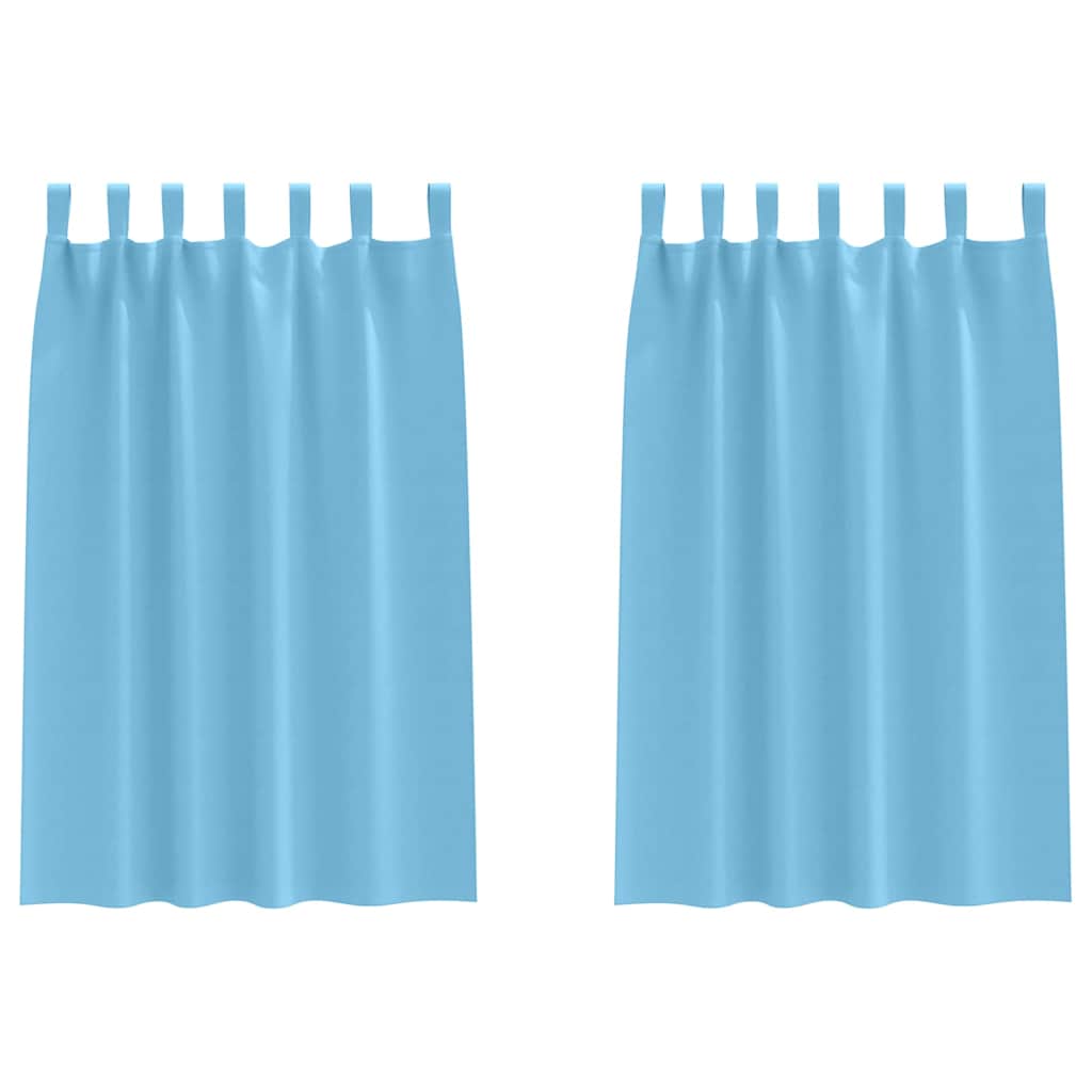 vidaXL Firany blackout z kółkami 2 pcs Jasnoniebieski 175 x 140 cm