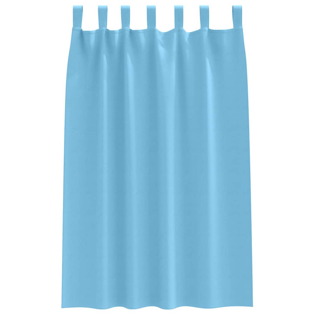 vidaXL Firany blackout z kółkami 2 pcs Jasnoniebieski 175 x 140 cm