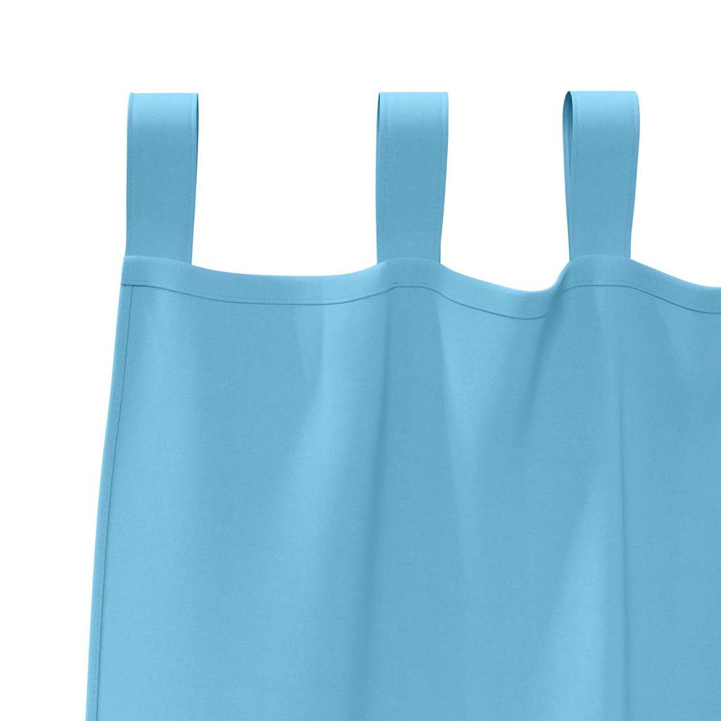 vidaXL Firany blackout z kółkami 2 pcs Jasnoniebieski 225 x 140 cm