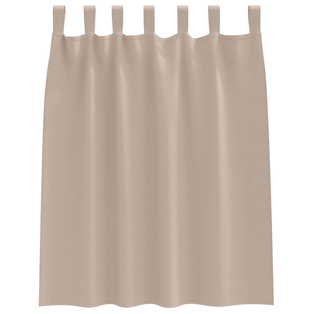 vidaXL Firany blackout z kółkami 2 pcs Ciemnoszary 140 x 140 cm