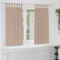 vidaXL Firany blackout z kółkami 2 pcs Ciemnoszary 175 x 140 cm