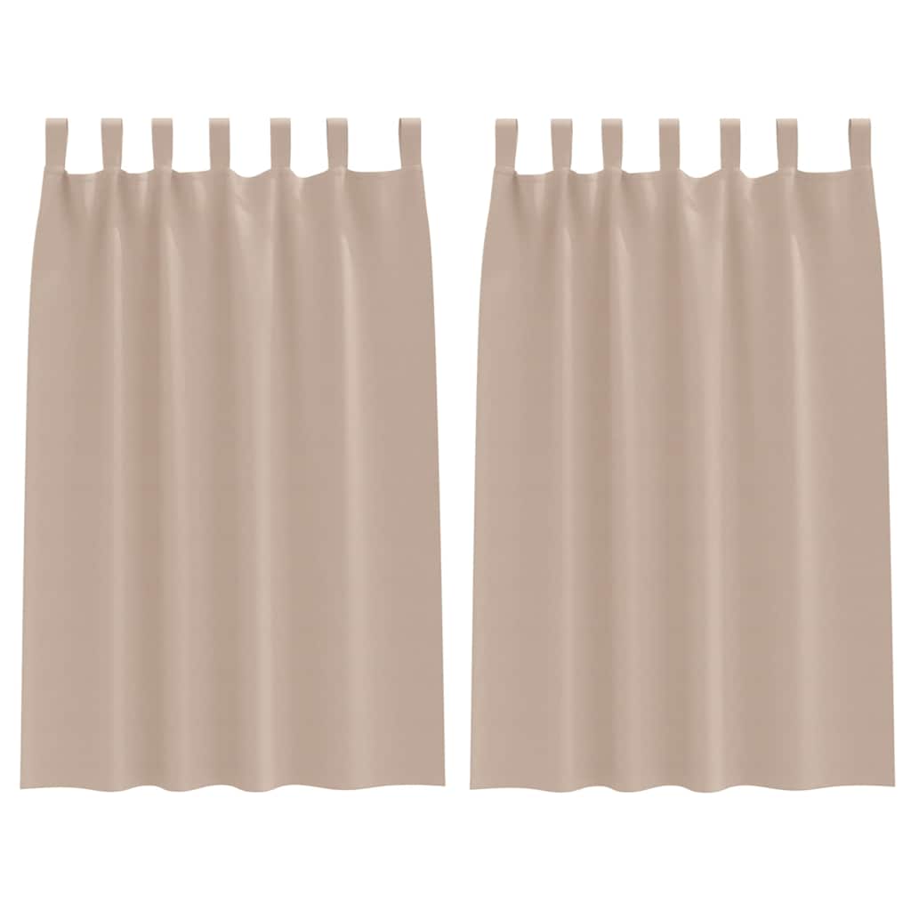 vidaXL Firany blackout z kółkami 2 pcs Ciemnoszary 175 x 140 cm