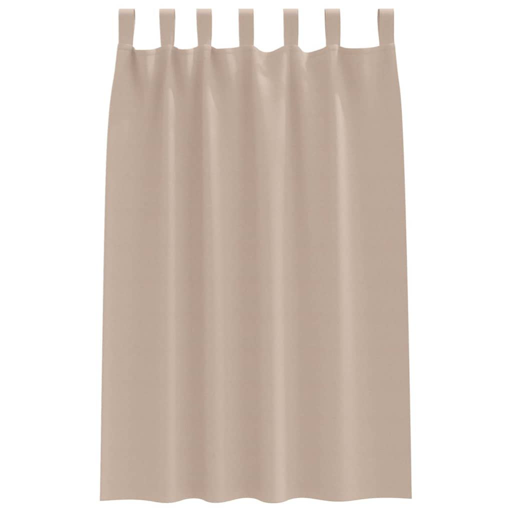 vidaXL Firany blackout z kółkami 2 pcs Ciemnoszary 175 x 140 cm