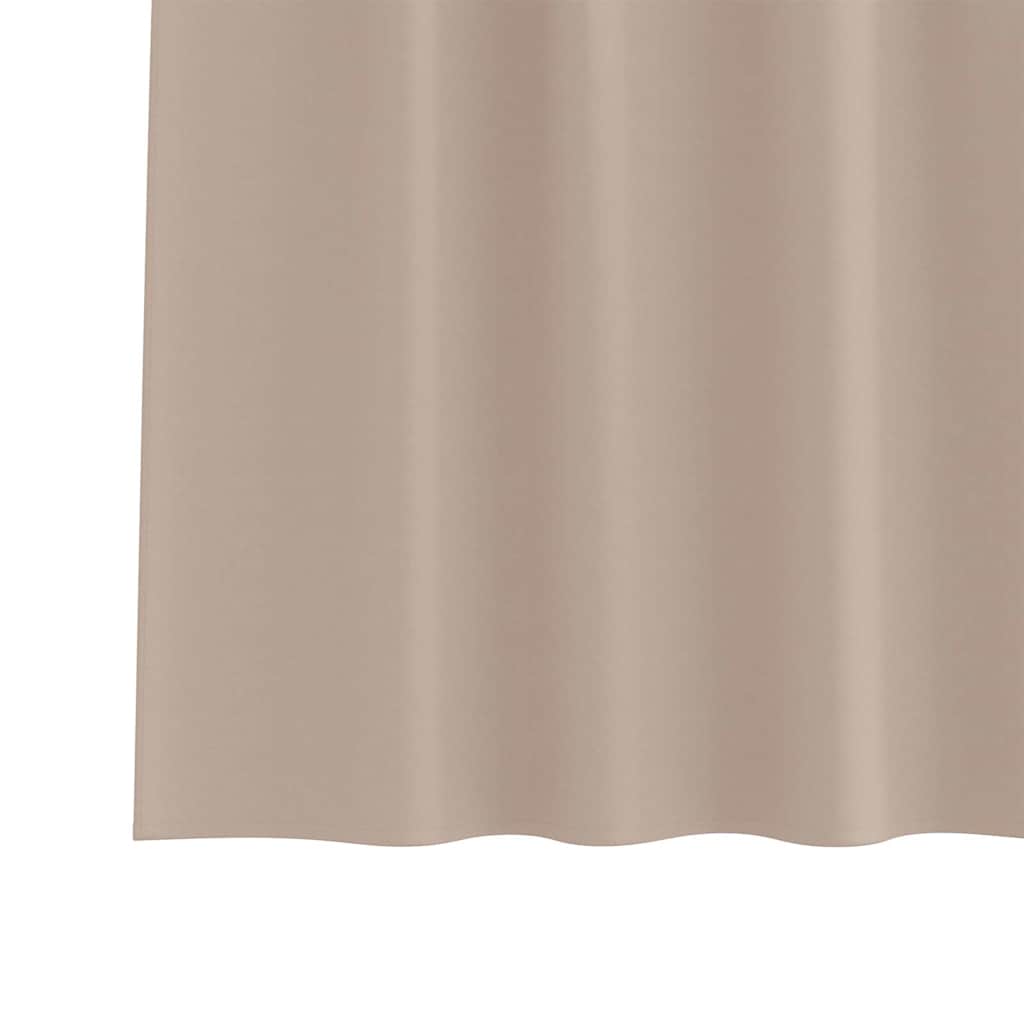 vidaXL Firany blackout z kółkami 2 pcs Ciemnoszary 225 x 140 cm