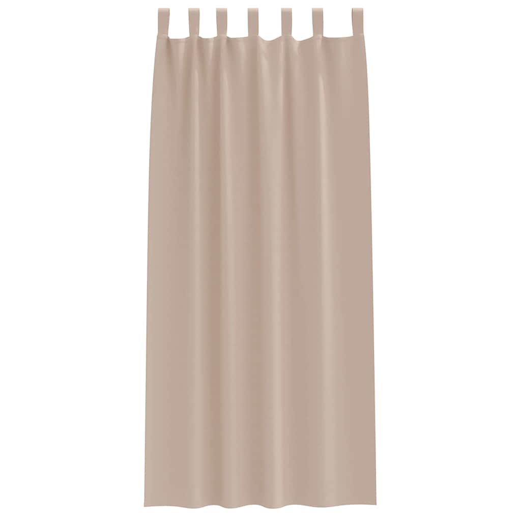 vidaXL Firany blackout z kółkami 2 pcs Ciemnoszary 225 x 140 cm