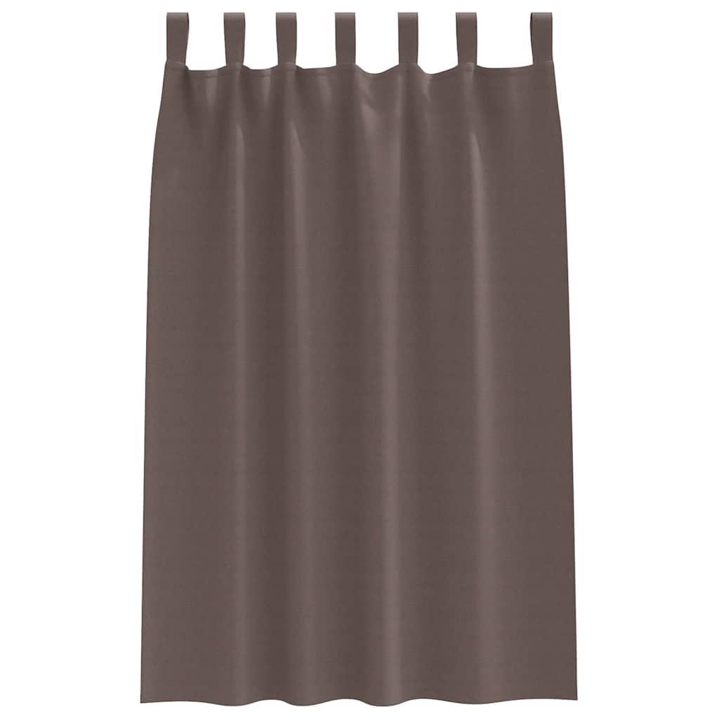 vidaXL Firany blackout z kółkami 2 pcs Ciemny brąz 175 x 140 cm