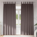 vidaXL Firany blackout z kółkami 2 pcs Ciemny brąz 260 x 140 cm