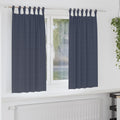 vidaXL Firany blackout z kółkami 2 pcs Antracyt 175 x 140 cm Poliester