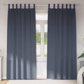 vidaXL Firany blackout z kółkami 2 pcs Antracyt 225 x 140 cm Poliester