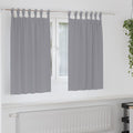 vidaXL Firany blackout z kółkami 2 pcs Jasnoszary 140 x 140 cm