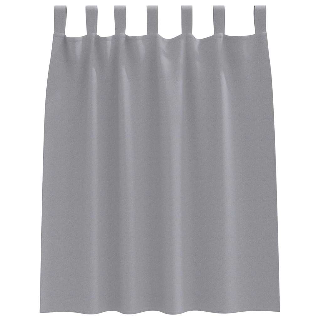 vidaXL Firany blackout z kółkami 2 pcs Jasnoszary 140 x 140 cm