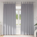 vidaXL Firany blackout z kółkami 2 pcs Jasnoszary 260 x 140 cm