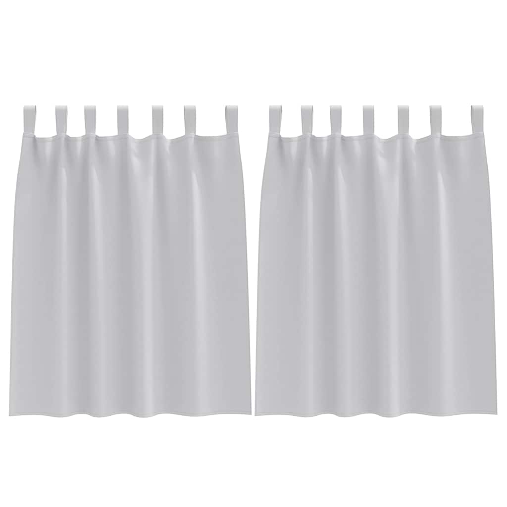 vidaXL Firany blackout z kółkami 2 pcs Jasnoszary 140 x 140 cm