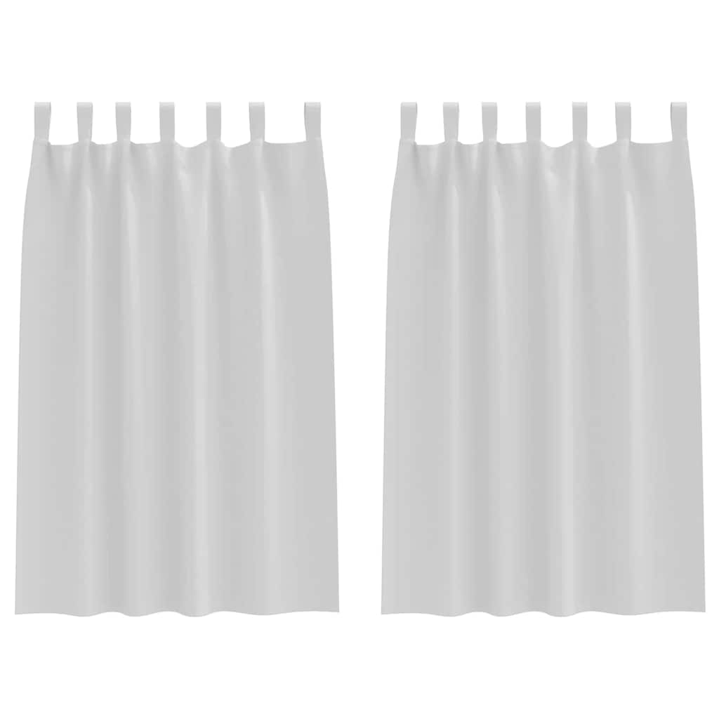 vidaXL Firany blackout z kółkami 2 pcs Jasnoszary 175 x 140 cm