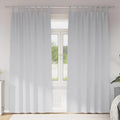 vidaXL Firany blackout z kółkami 2 pcs Jasnoszary 225 x 140 cm